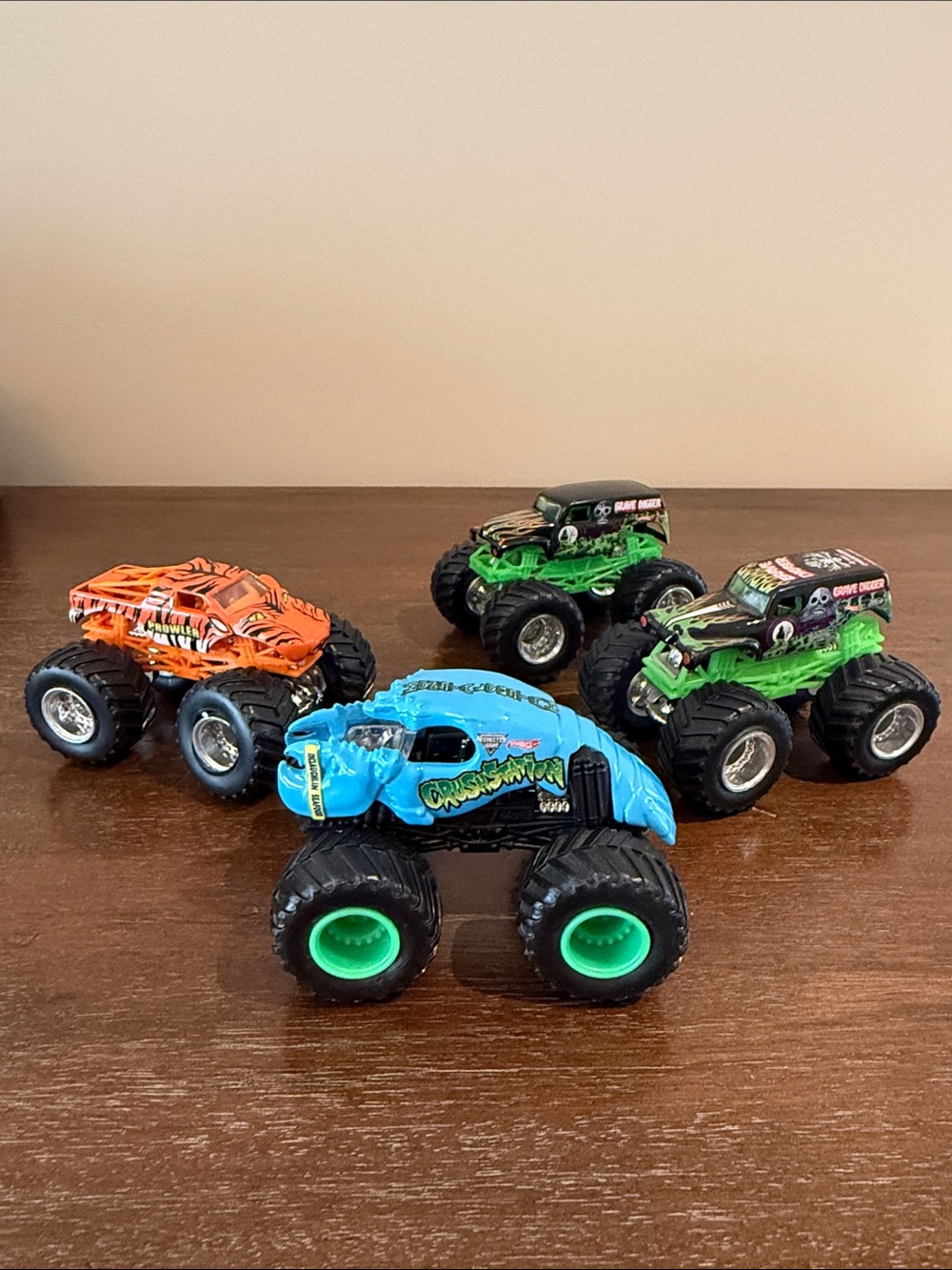 Monster Jam Diecast Monster Trucks Crushstation, Grave Diggers and Prowler